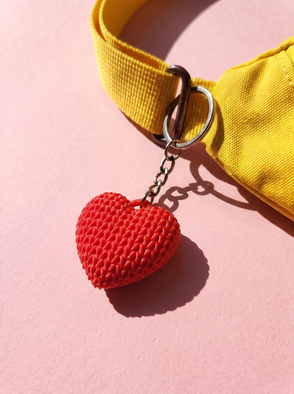 Woven Heart Keychain