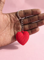 Woven Heart Keychain