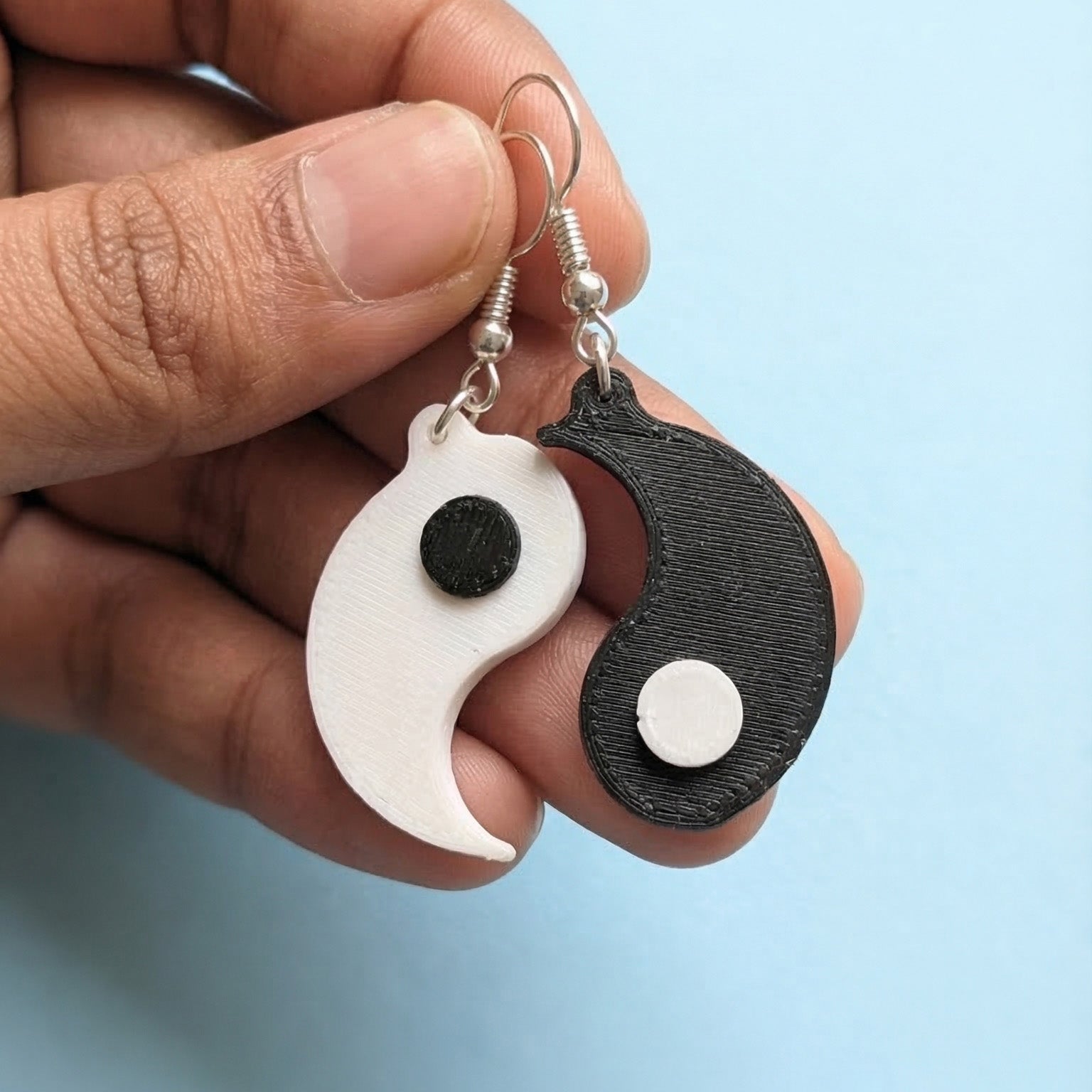 Yin Yang Seperate Earrings