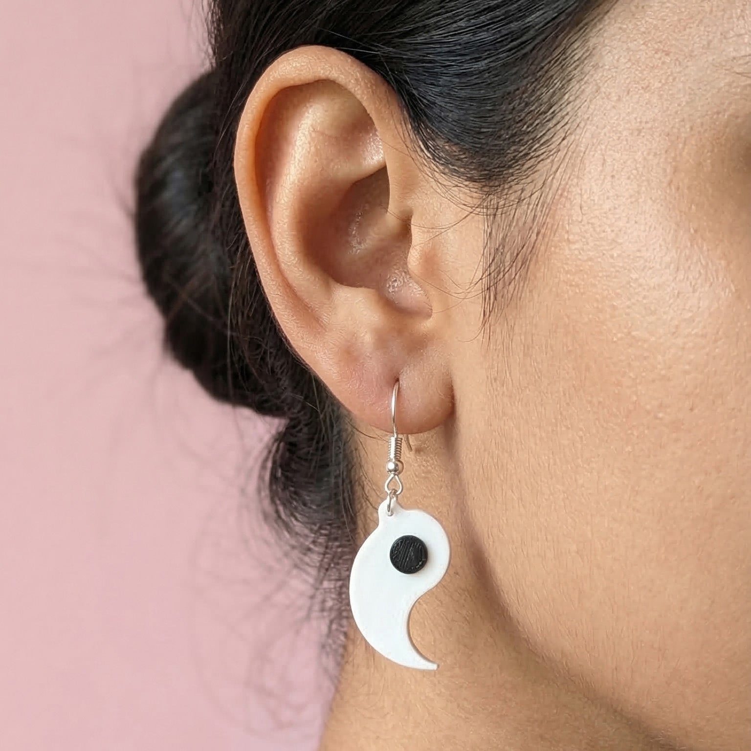 Yin Yang Seperate Earrings