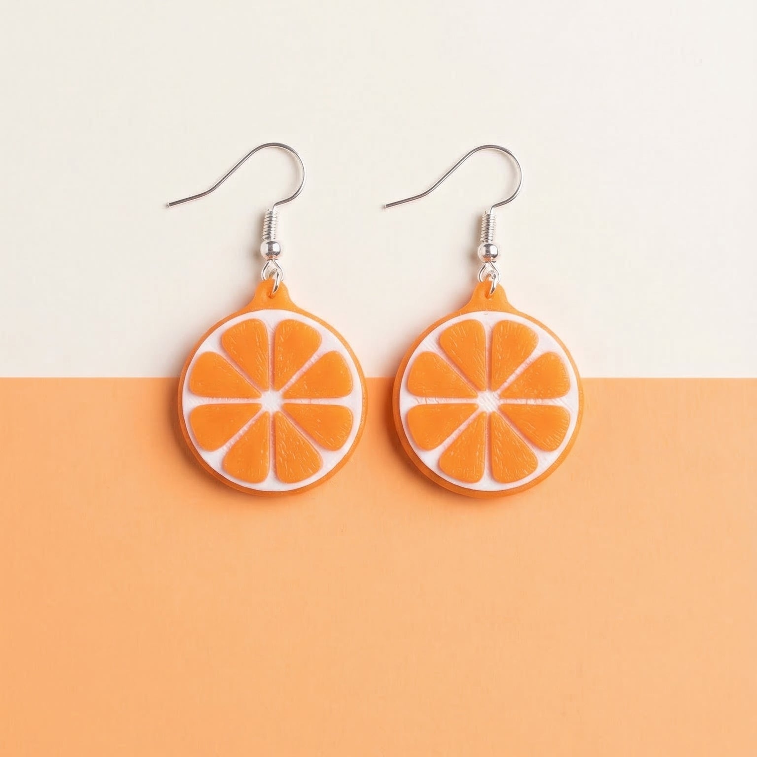 Orange Citrus Earrings