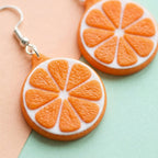 Orange Citrus Earrings