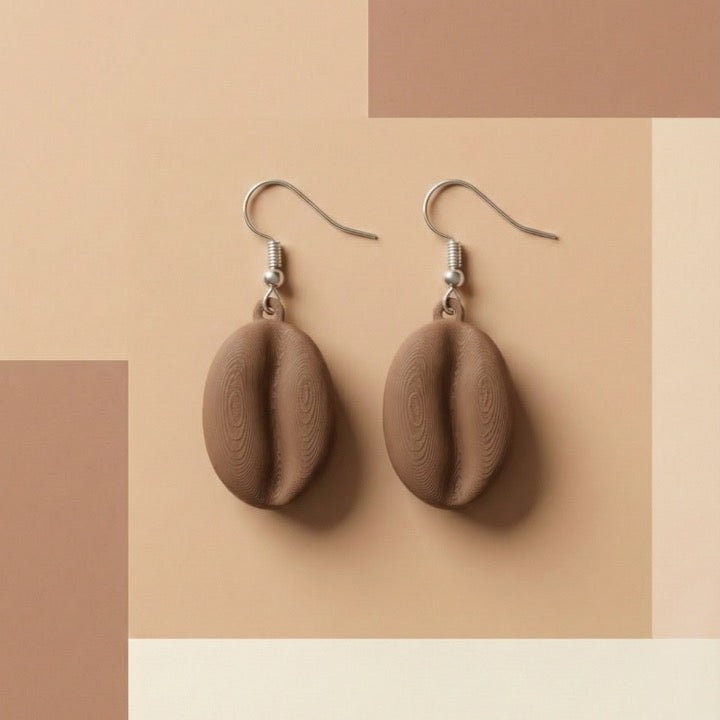 Coffee Bean Earrings